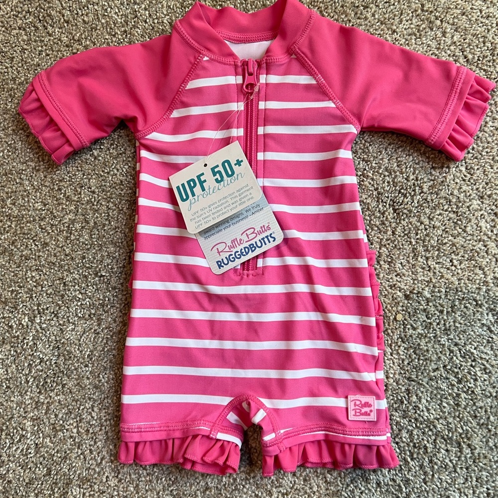 Ruffle Butts rash guard